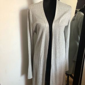 Silver sparkle knee length sweater